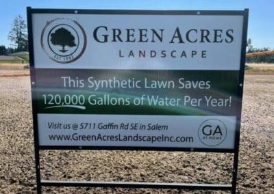 Green Acres Sign Synthetic Lawn 2