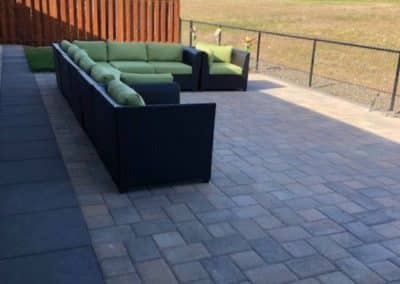 Res Back Patio paver with patio furniture 2